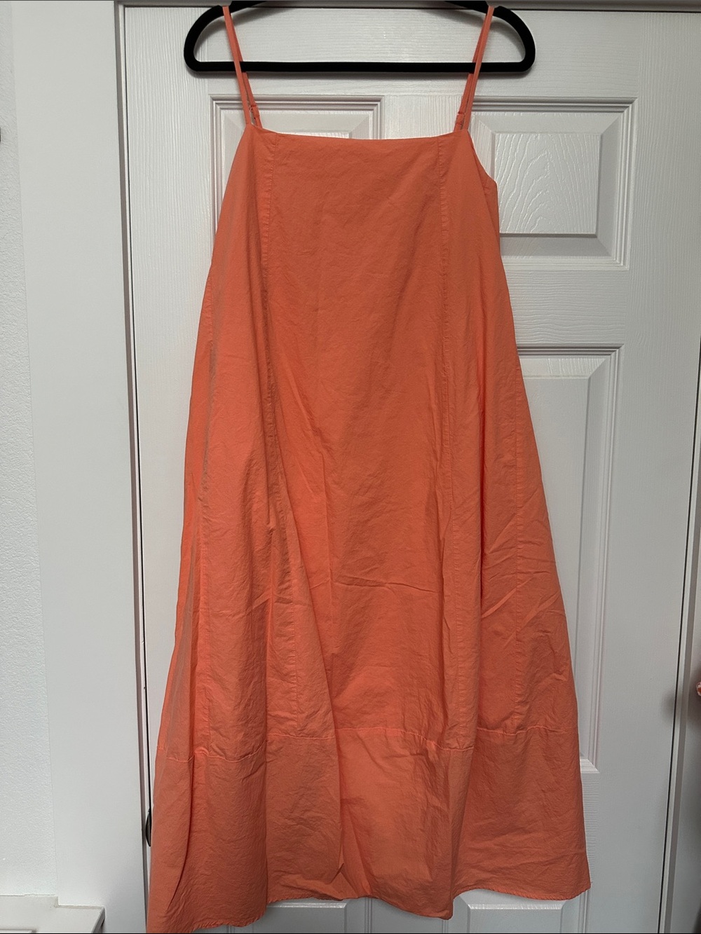 Sunset Coral A-Line Spaghetti Strap Skirt
